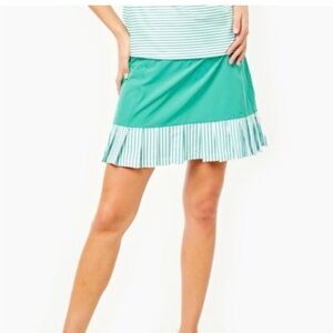 Addison Bay Green Sport Light 14” Pleated Court Skort | Golf Athletic Skirt XXS